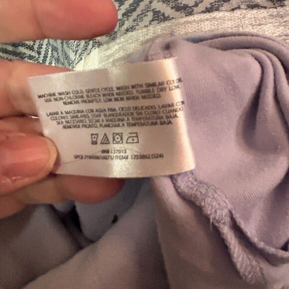 Orvis Women's L/G Periwinkle Pima Cotton Top, V-Neck, 3/4 Sleeve - Picture 7 of 9